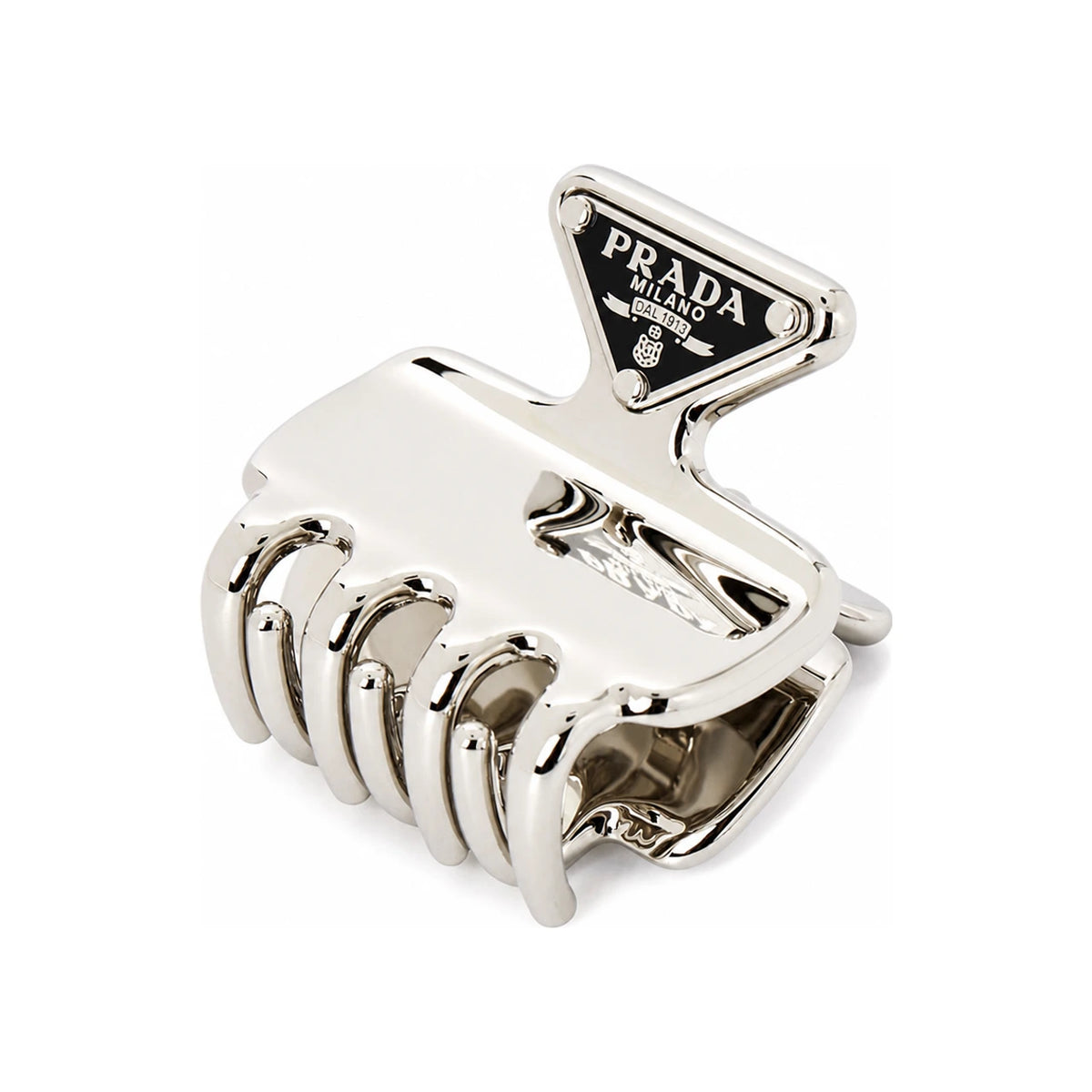 PRADA Triangle Logo Hair Clip for Women