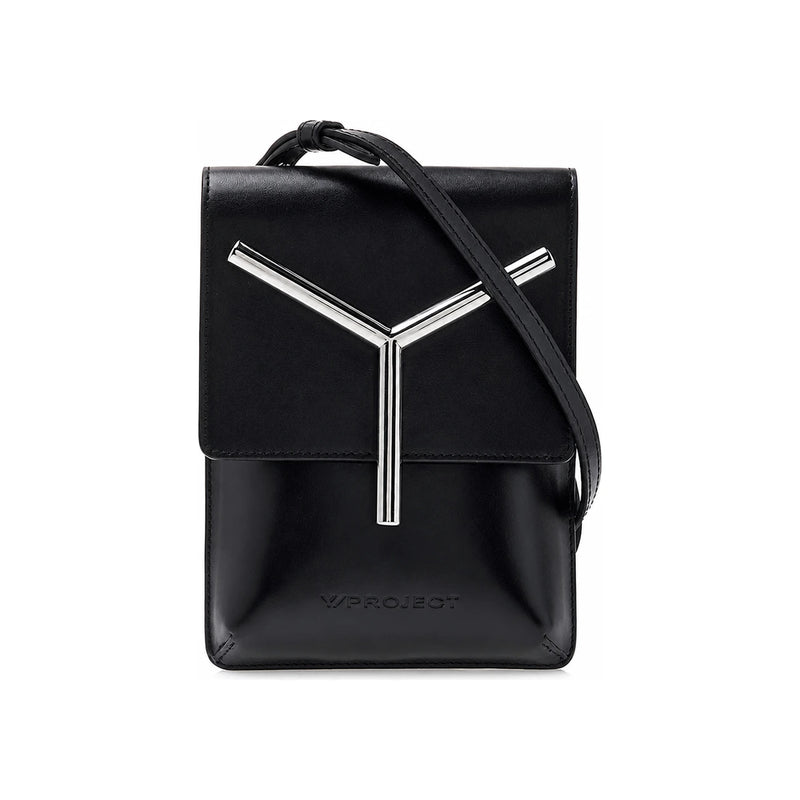 Y PROJECT Logo Pouch Black Silver Men’s