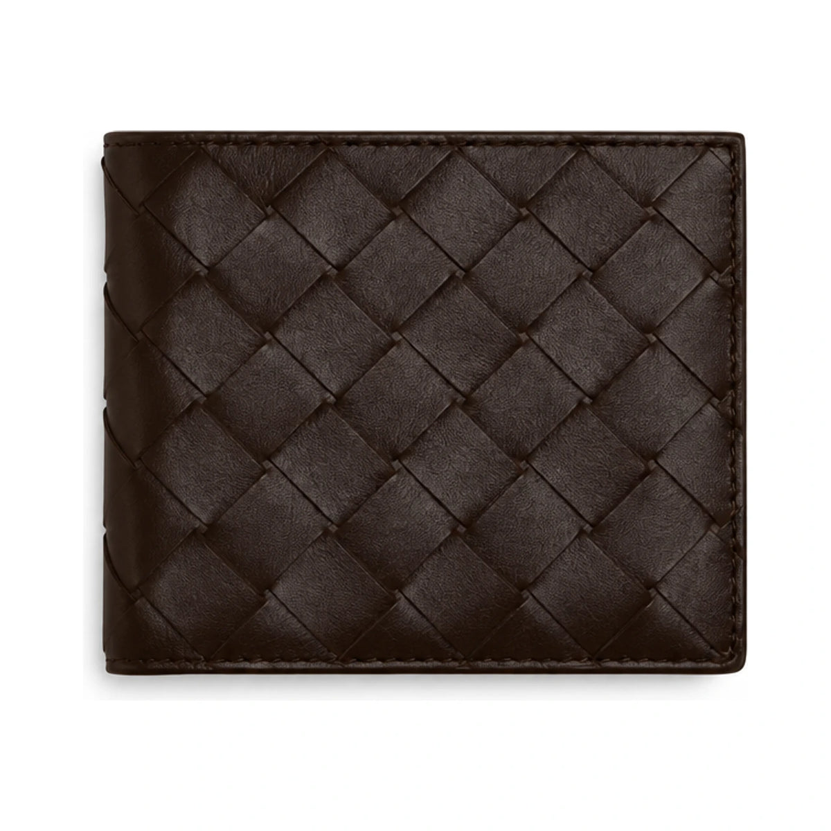 Bottega Veneta Intrecciato Leather Bifold Wallet Brown