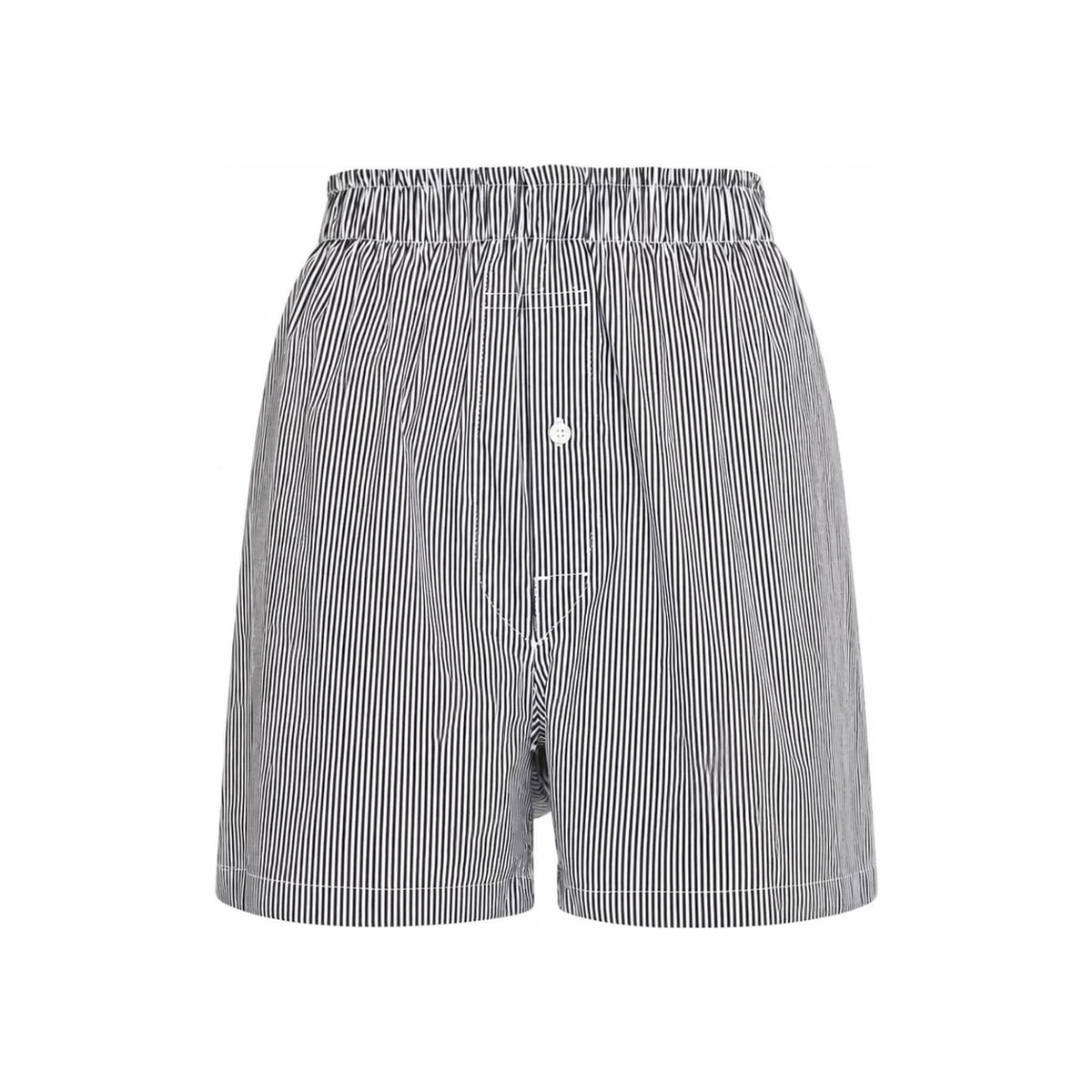 Maison Margiela Back Stitch Logo Black Gray Women’s Short Pants