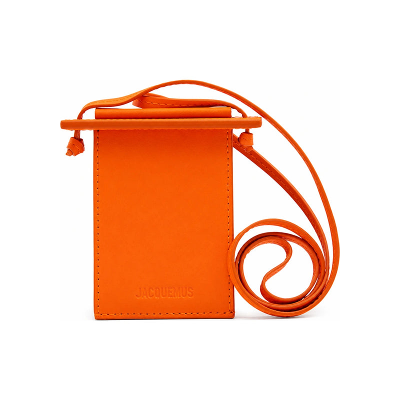 JACQUEMUS Orange Logo Mini Crossbody Bag