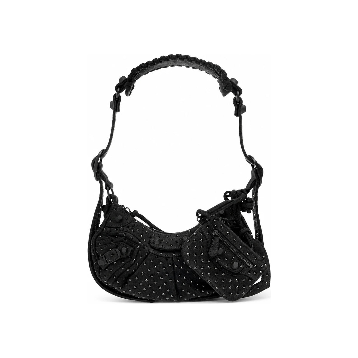 BALENCIAGA Le Cagole XS Shoulder Bag Black Leather
