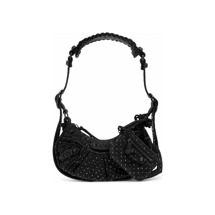 BALENCIAGA Le Cagole XS Shoulder Bag Black Leather
