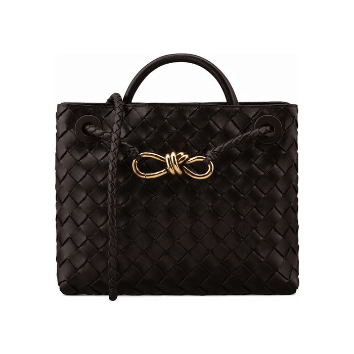 Bottega Veneta Small Andiamo Leather Tote Bag Brown