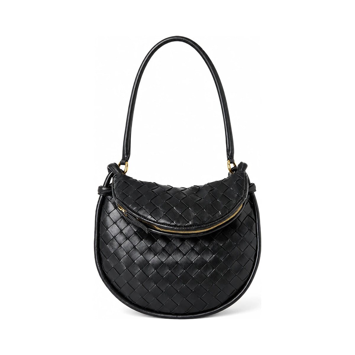 Bottega Veneta Small Gemelli Bag Black Leather Shoulder Bag