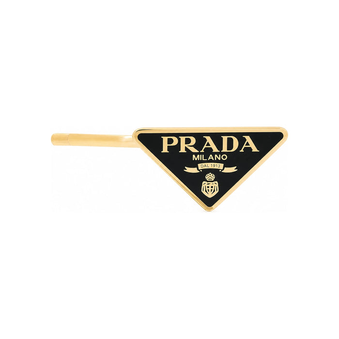 PRADA Triangle Logo Hair Pin for Women