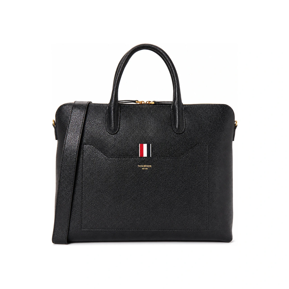 THOM BROWNE Men’s Leather Briefcase Bag MAG444A 00198 001