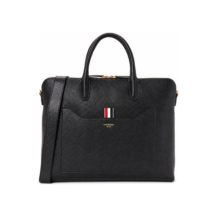 THOM BROWNE Men’s Leather Briefcase Bag MAG444A 00198 001
