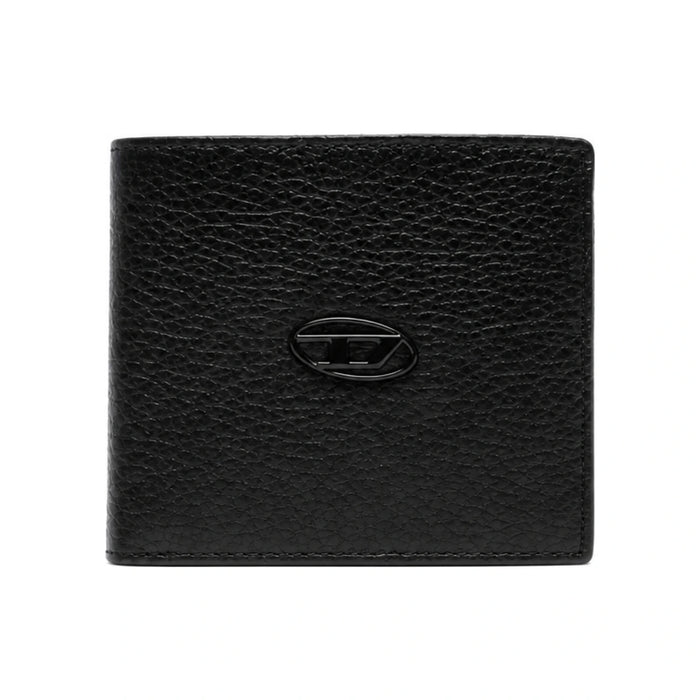 DIESEL D-Logo High-Rise Leather Bifold Wallet for Men