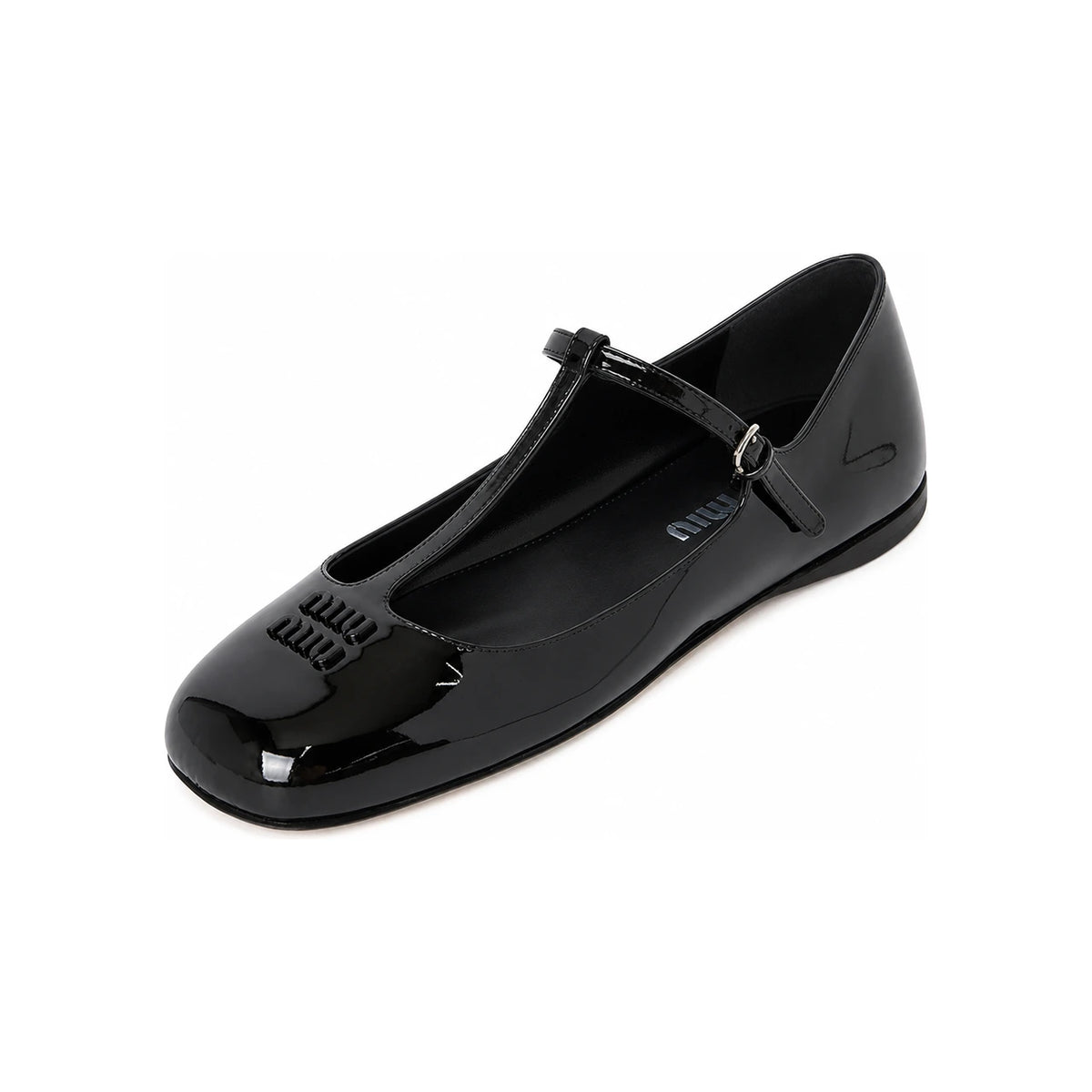 Miu Miu Patent Leather Ballerina Flats 5F136E 069 F0002
