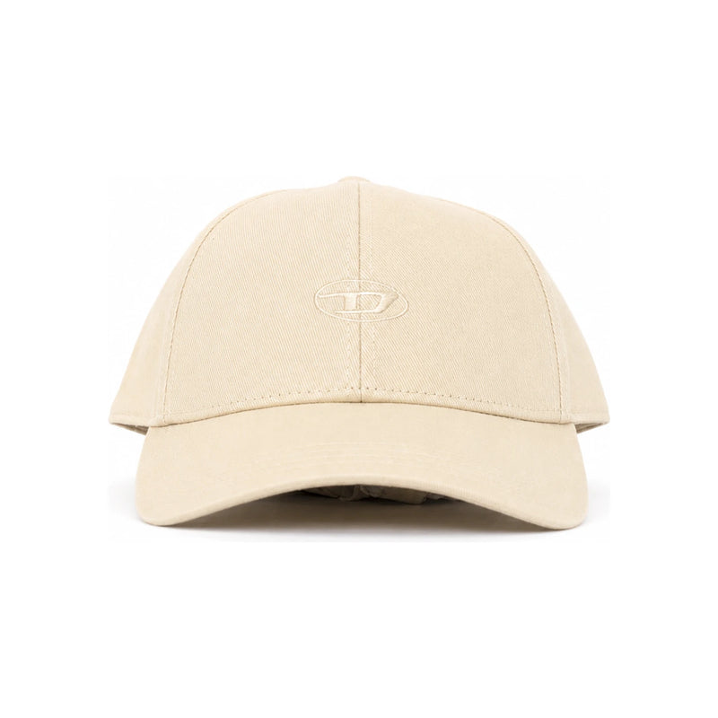 DIESEL CRUNWASH Cream Cotton Cap Unisex