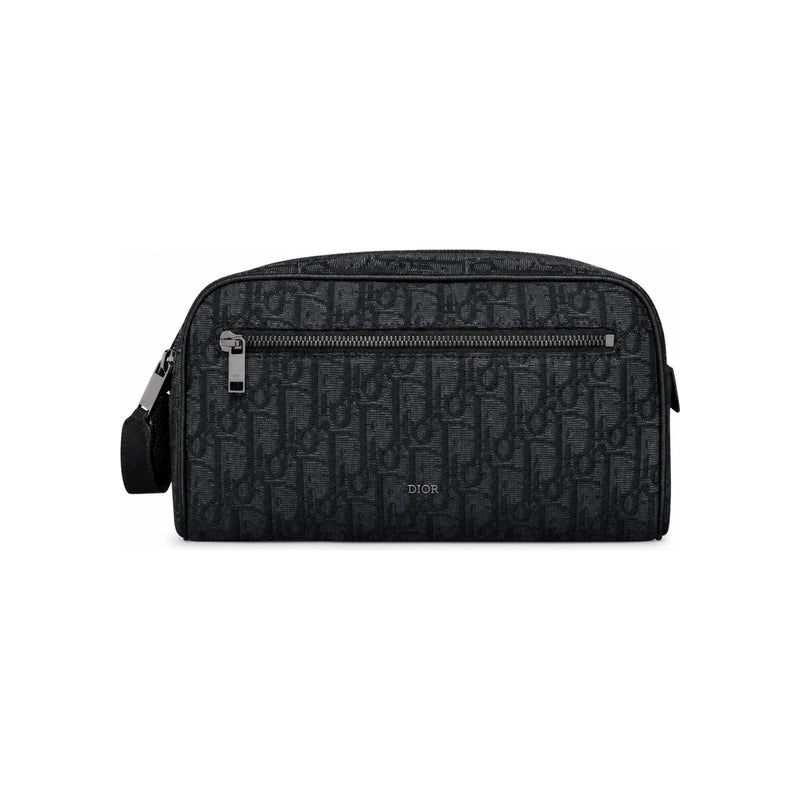 DIOR Toiletry Bag Crossbody Black Leather Men's Crossbody Bag 2ESCA494YKY H03E