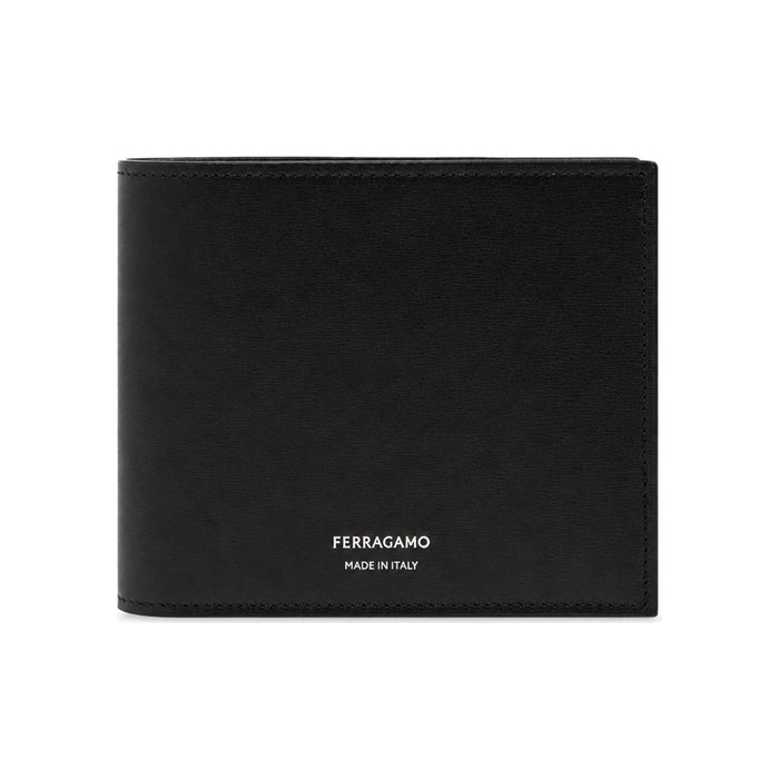 Ferragamo Signature Logo Classic Bifold Wallet Black