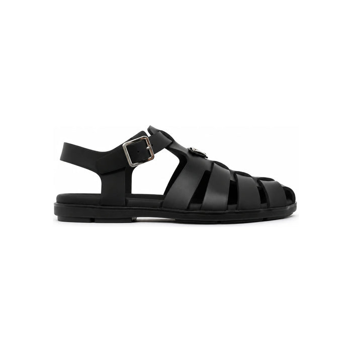 PRADA Rubber Fisherman Sandals Black Men's