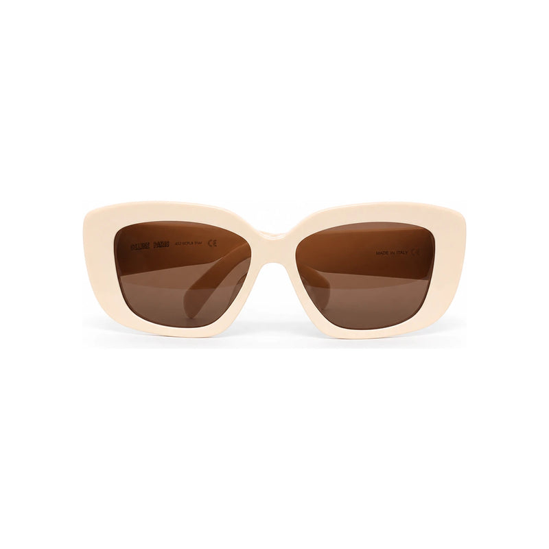 CELINE Triomphe 04 Ivory Acetate Sunglasses 4S216CPLB 01AV