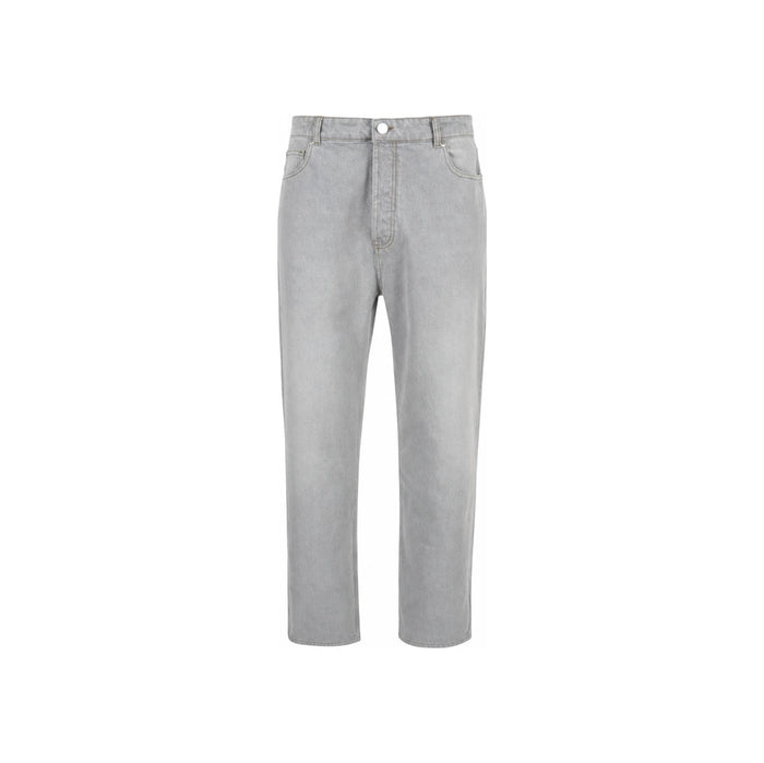 AMI Straight Loose Fit Jeans Denim Pants Blue