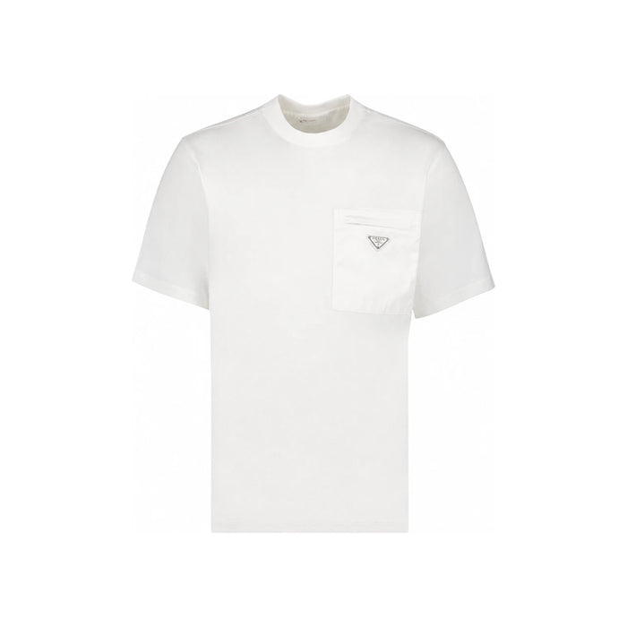 PRADA Nylon Pocket Short Sleeve T-Shirt White