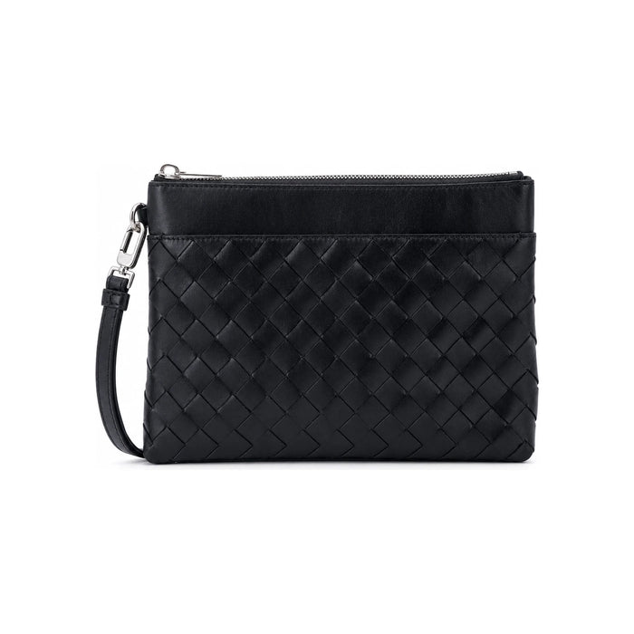 Bottega Veneta Intrecciato Prism Leather Pouch