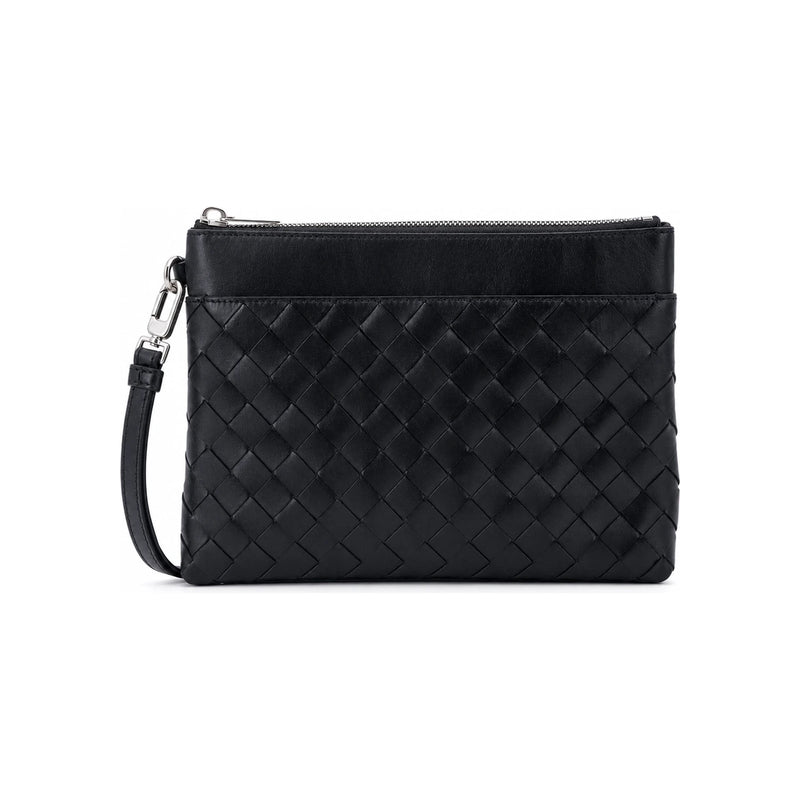 Bottega Veneta Intrecciato Prism Leather Pouch