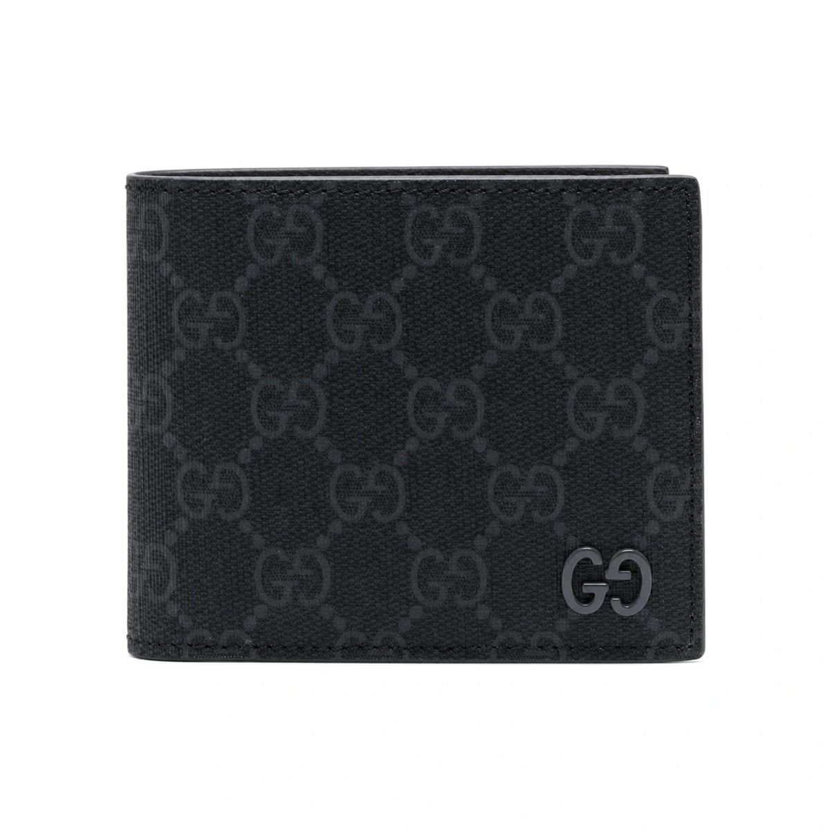 GUCCI GG Supreme Men's Bifold Wallet Black