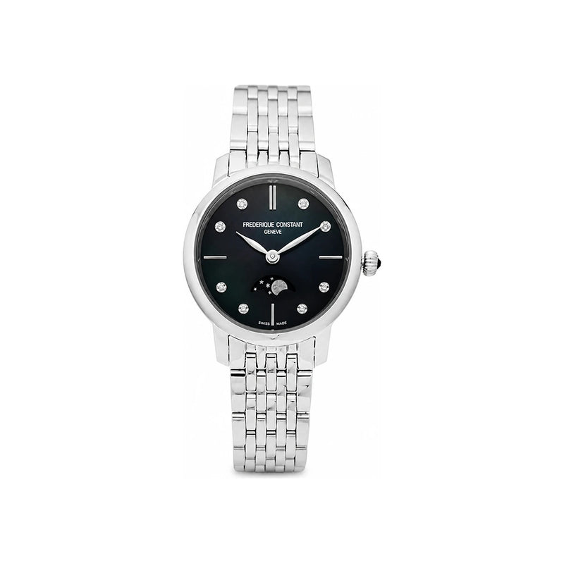Frederique Constant Slimline Moonphase Ladies Stainless Steel Watch