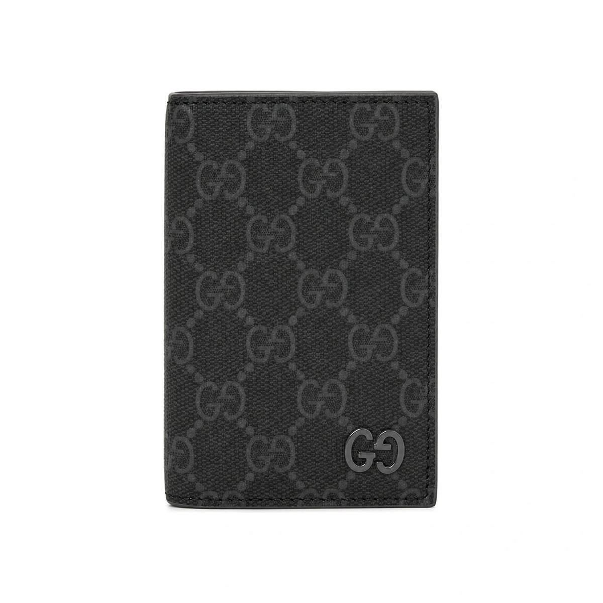 GUCCI GG Black Leather Card Holder