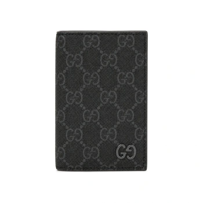 GUCCI GG Black Leather Card Holder