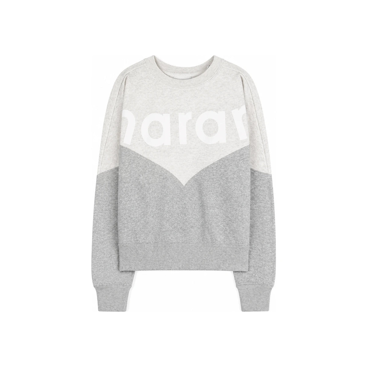 Isabel Marant Ecru Gray Fleece Houston Logo Sweatshirt Women