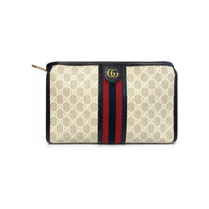GUCCI Ophidia GG Canvas Black Limited Edition Clutch Bag