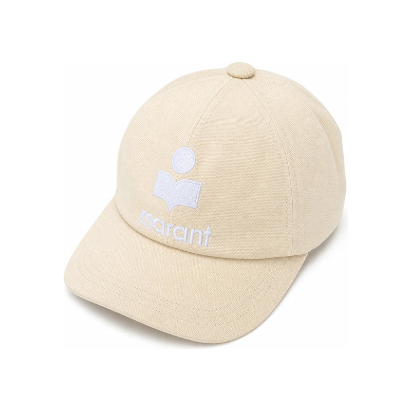 Isabel Marant Ecru Tyron Logo Embroidered Women’s Cap