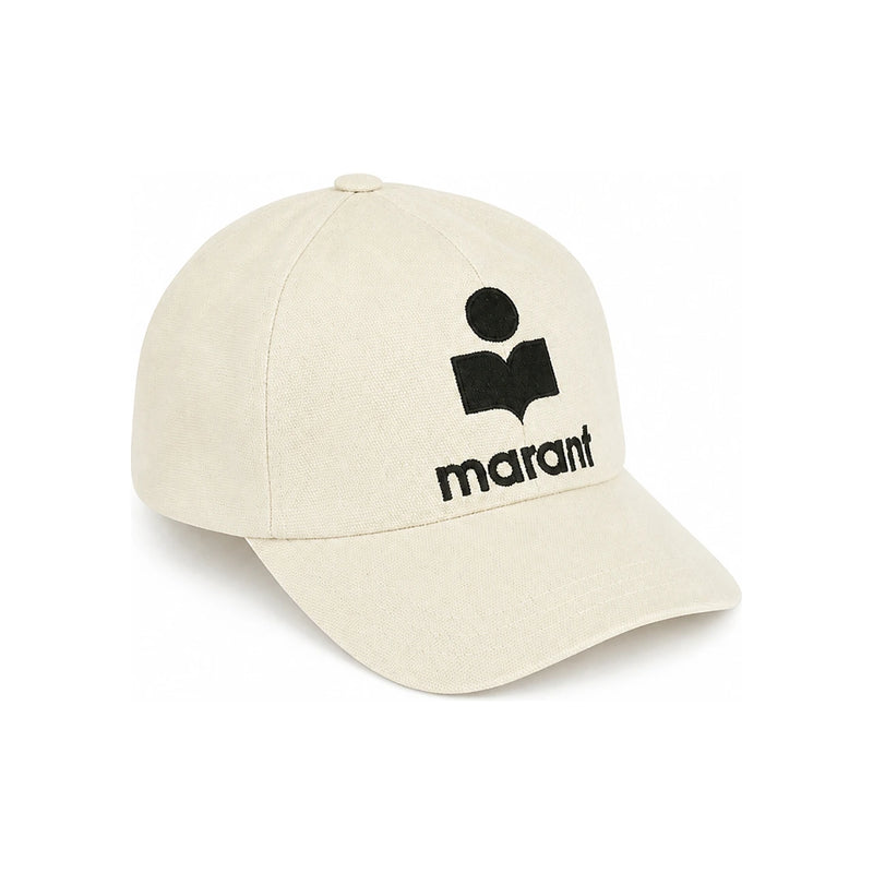 Isabel Marant Tyron Logo Cotton Baseball Cap Black