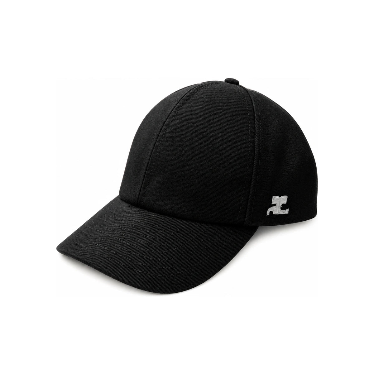 courreges Logo Signature Baseball Cap Black Unisex