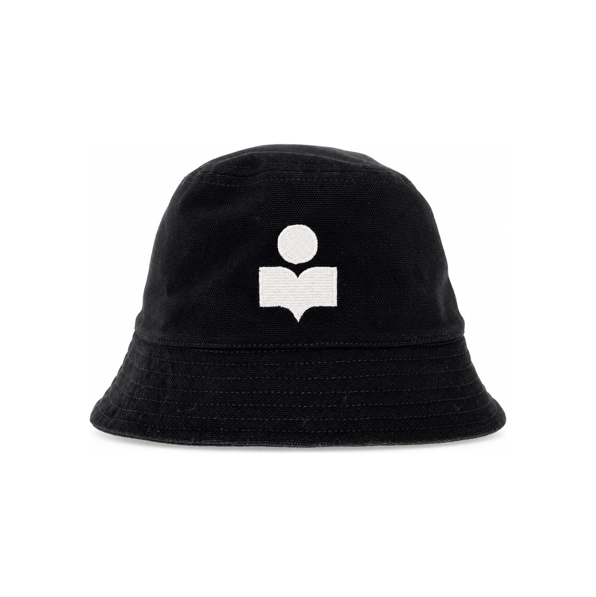 Isabel Marant HALEY Embroidered Bucket Hat Black Wool Men