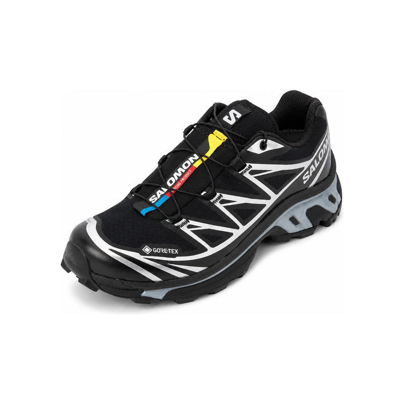 SALOMON XT-6 GTX GORE-TEX Black Silver Low-Top Sneakers L474506 00