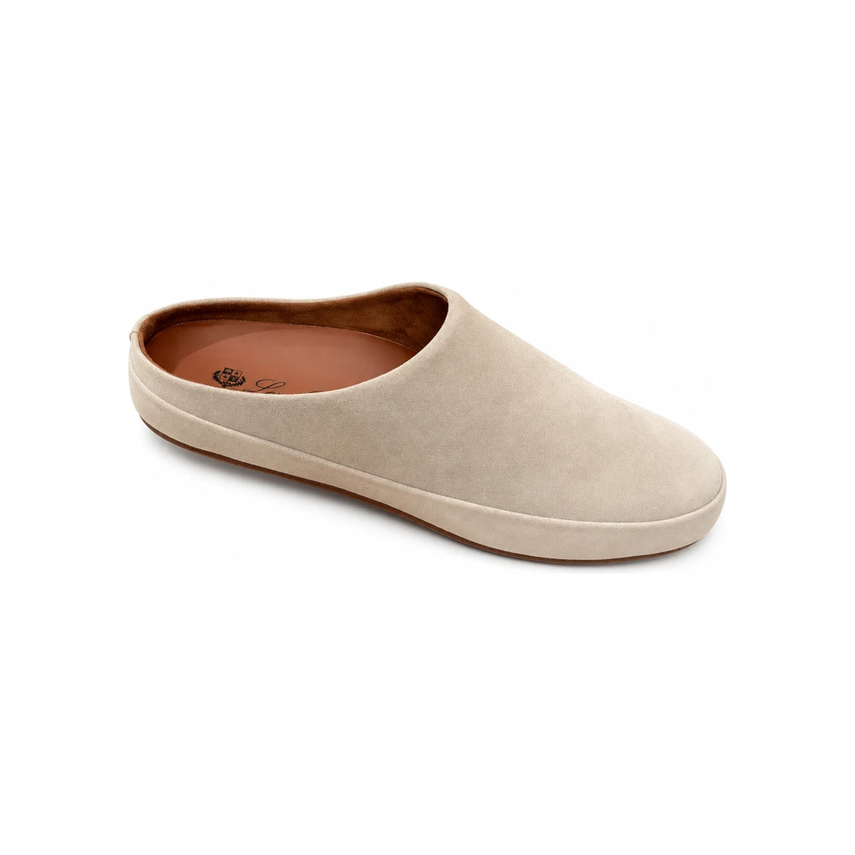 Loro Piana Men’s Suede Calfskin Tomori Sabot Loafers Classic Beige