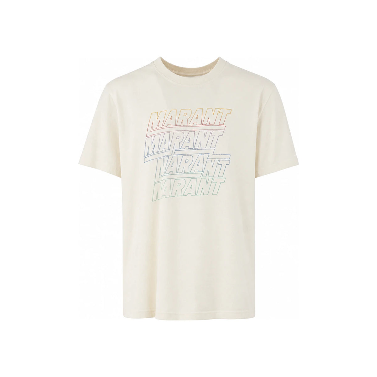 Isabel Marant Hugo Men’s Short Sleeve T-Shirt White Cotton