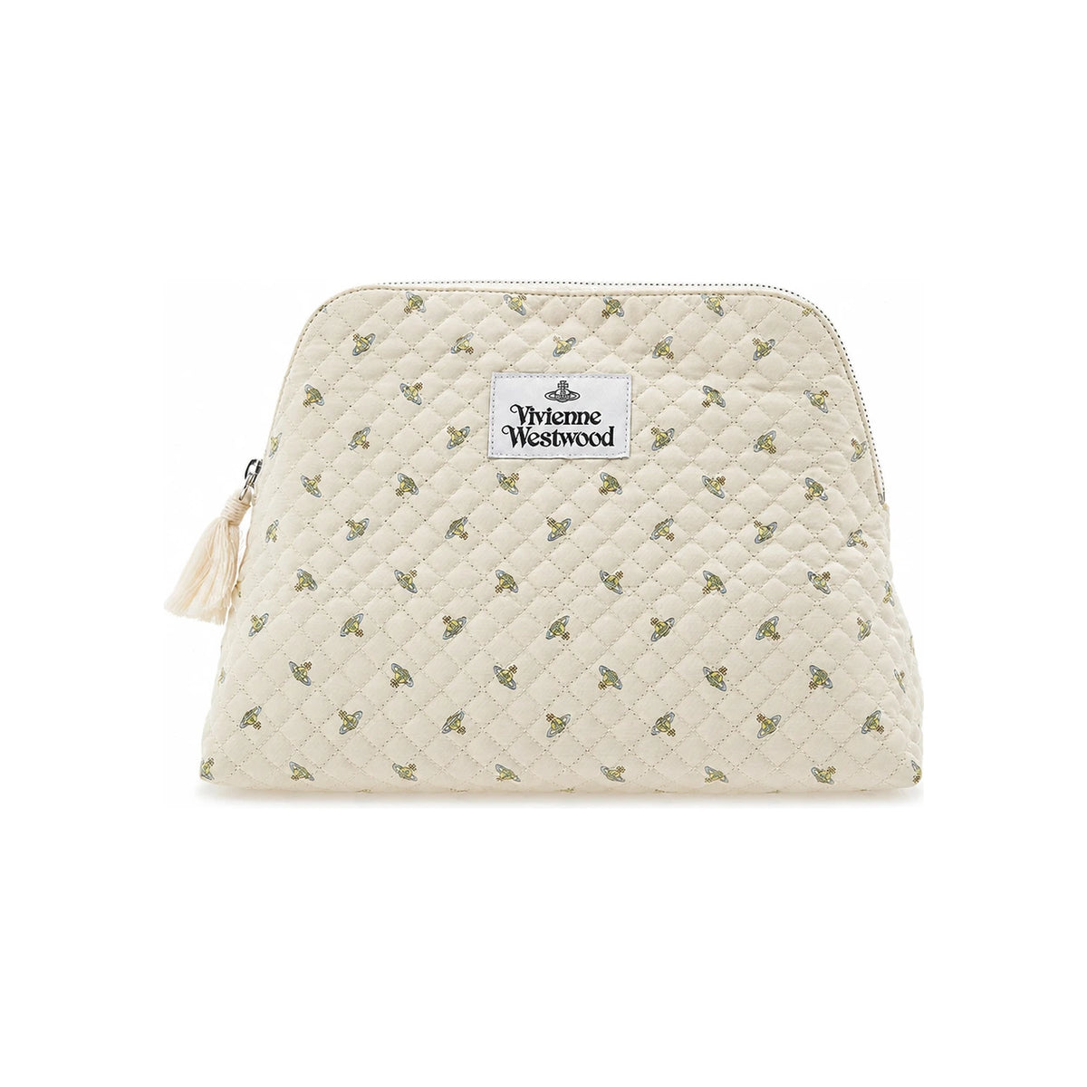 Vivienne Westwood Quilted Baby ORB Wash Bag Pouch White