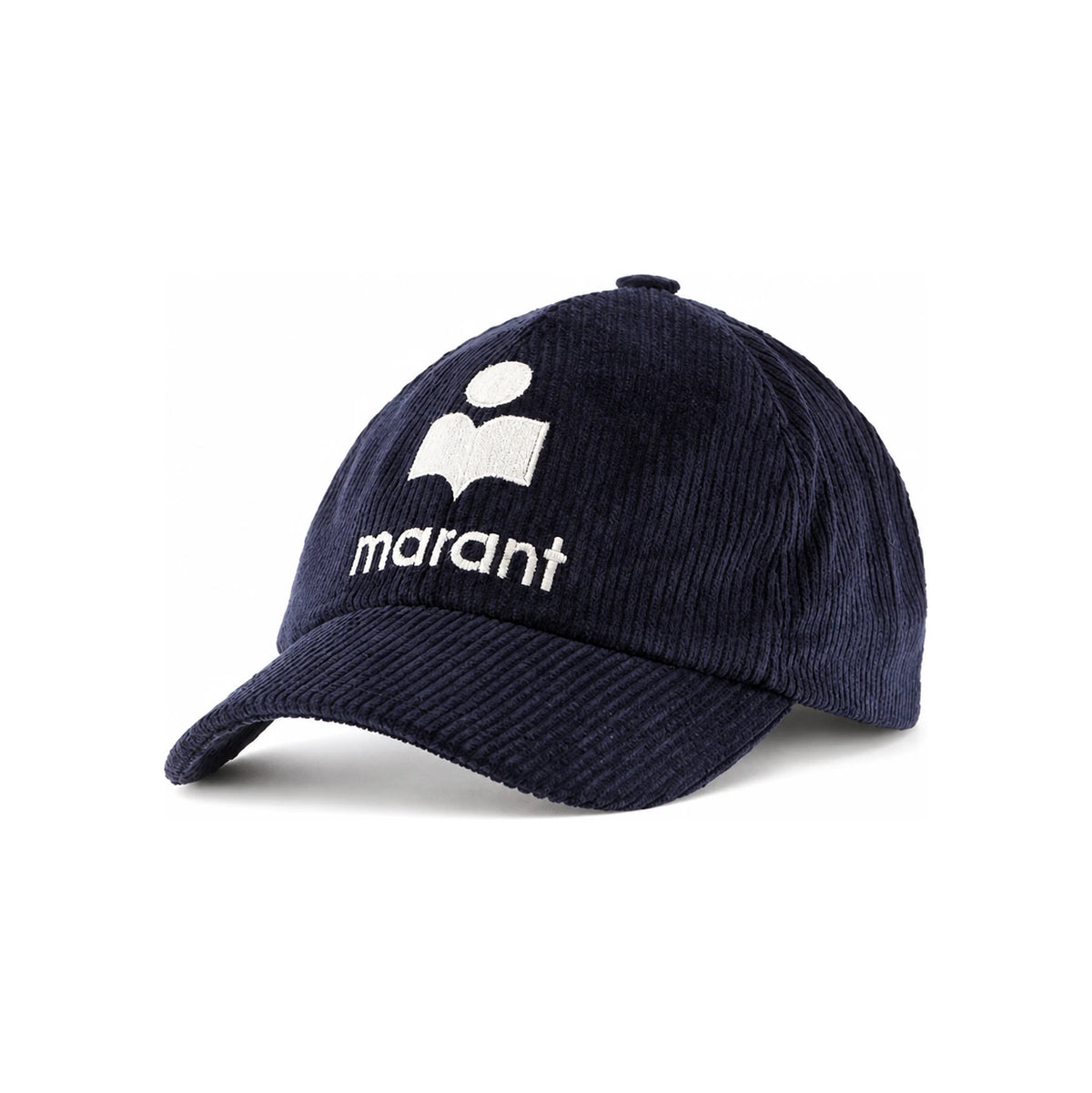 Isabel Marant Tyrone Logo Embroidered Corduroy Cap Unisex