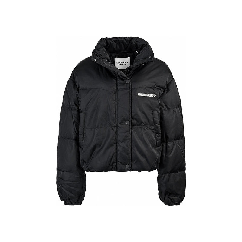 Isabel Marant TELIA Logo Puffer Down Jacket Black