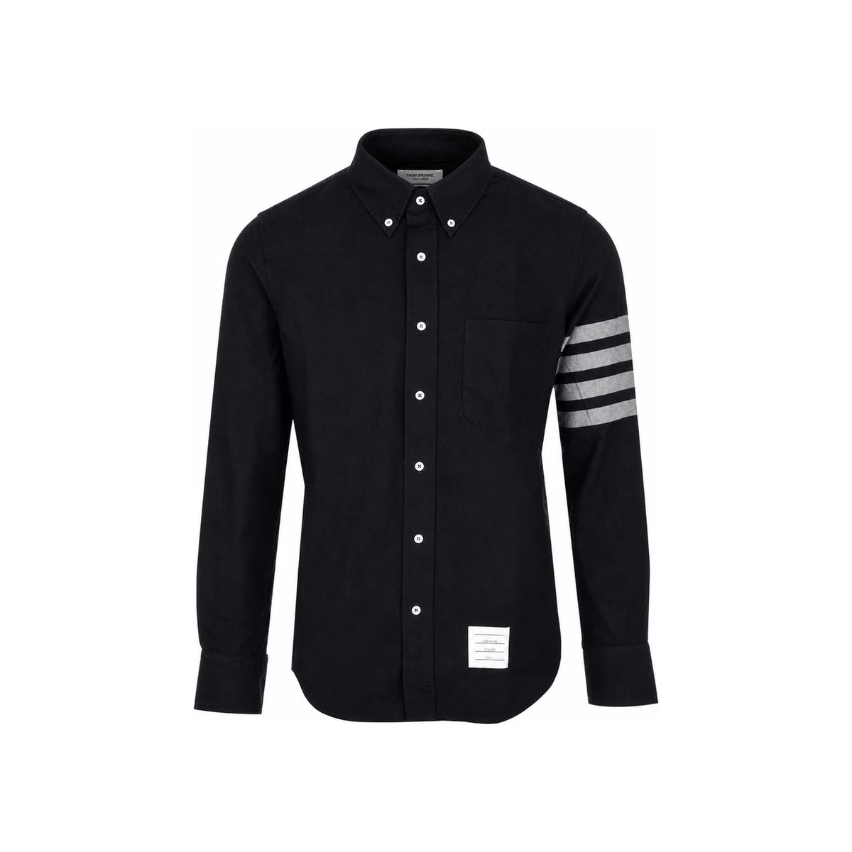 THOM BROWNE Solid Flannel Long-Sleeve Shirt