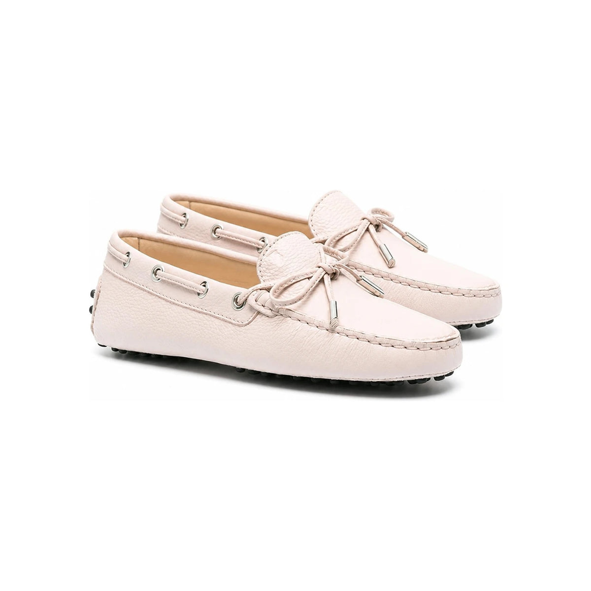 Tods Women Heaven Driving Shoes Leather Loafers Brown