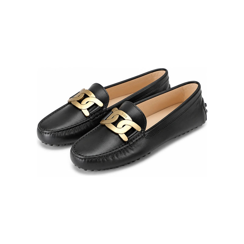 Tods Gommino Kate Leather Driving Loafers Black Women’s