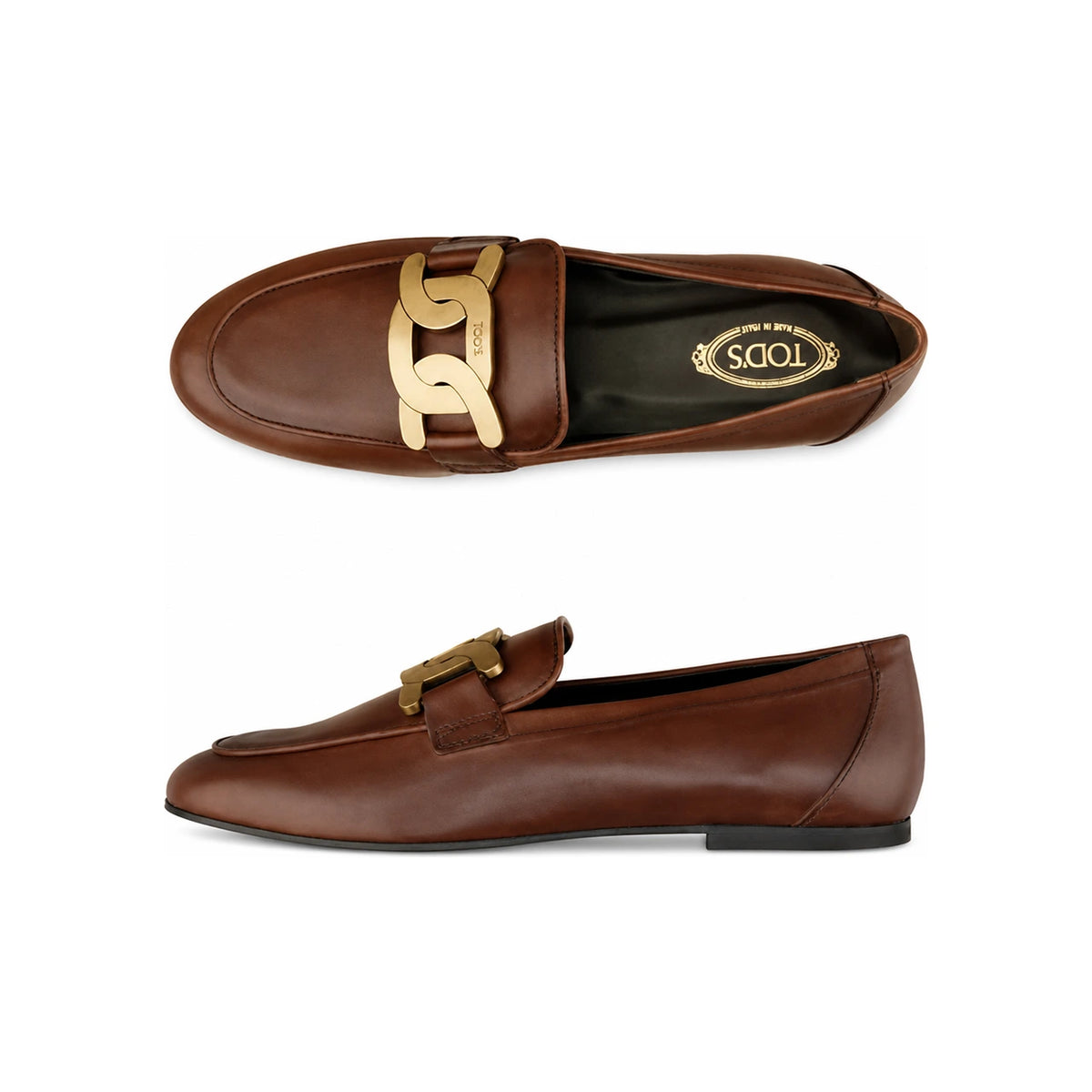 Tods Kate Chain Women’s Leather Loafers XXW79A0DD00NF5 S607