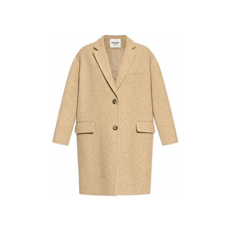 Isabel Marant LIMIZA Wool Coat 24FW Brown Women’s