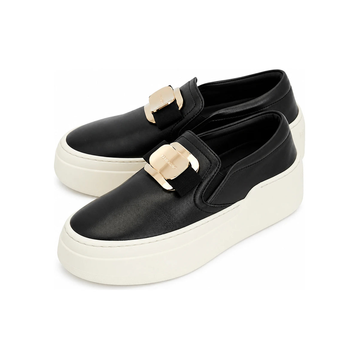 Ferragamo New Vara Women’s Slip-On Crystal Nero Pumps/ Slingback Heels