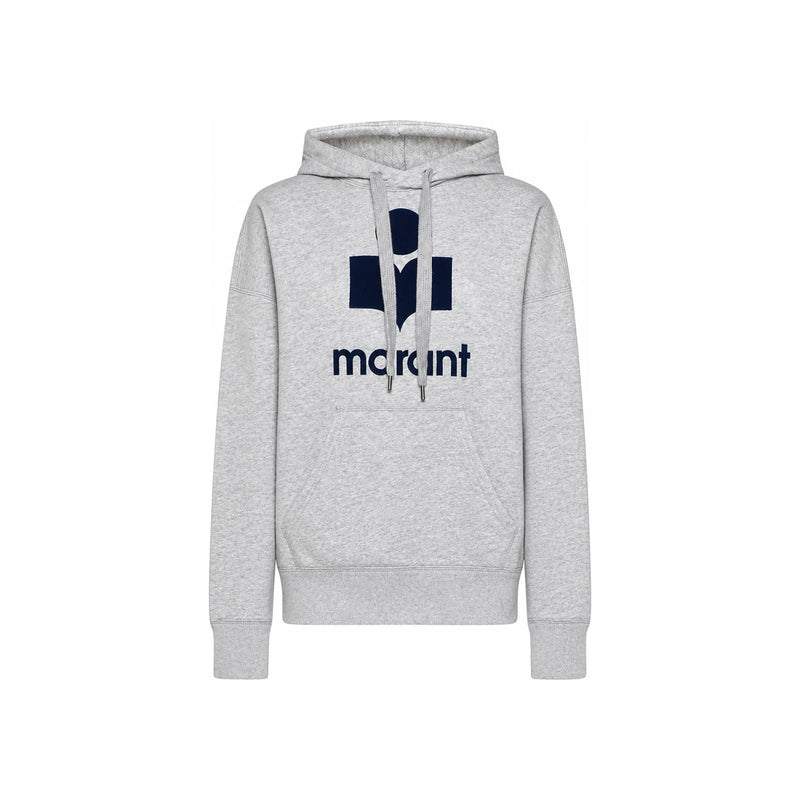 Isabel Marant Mansel Logo Hoodie Grey Midnight Women’s Hooded Sweatshirt