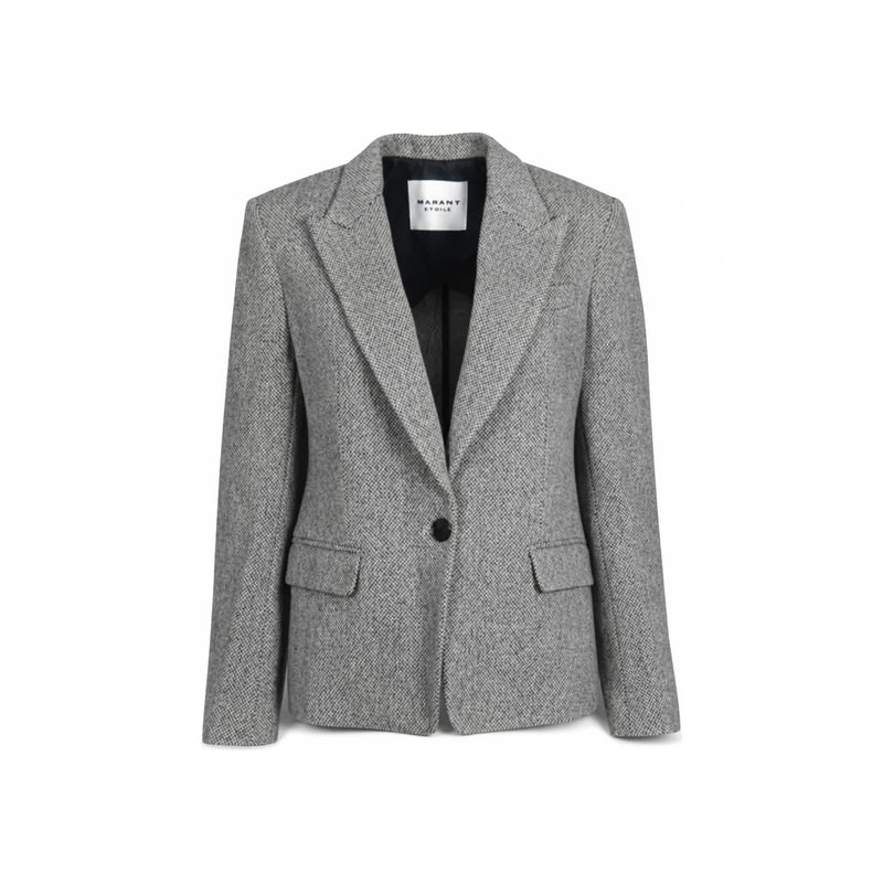 Isabel Marant Louison Wool Blazer Jacket Black