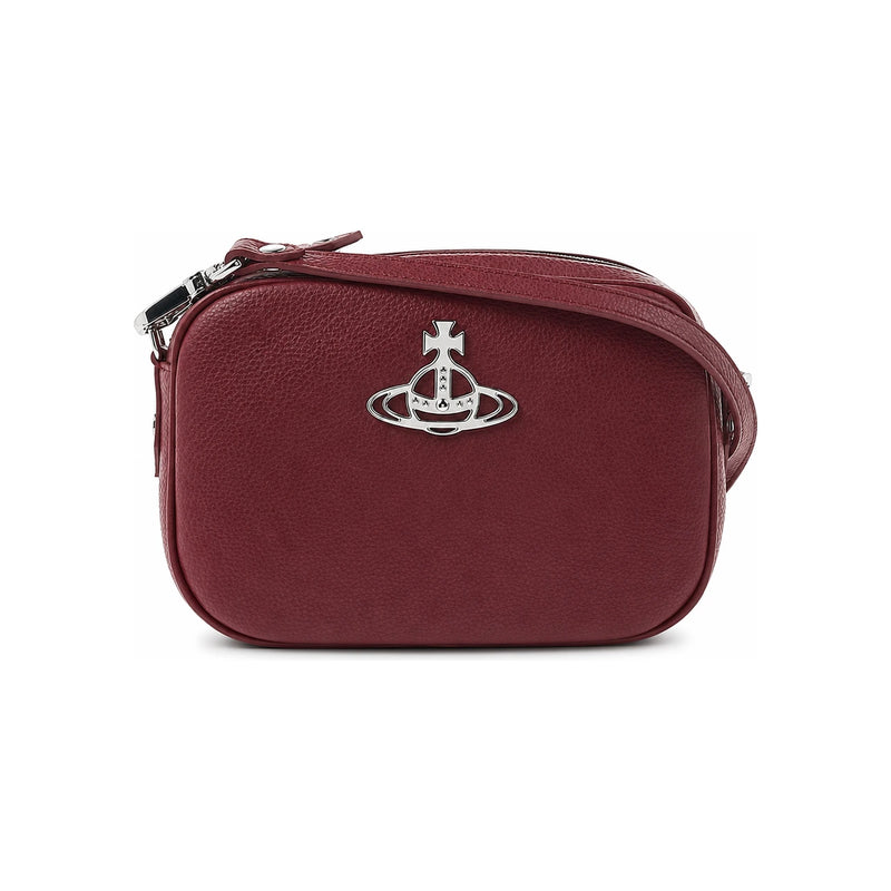 Vivienne Westwood Anna Camera Crossbody Bag Pink Leather