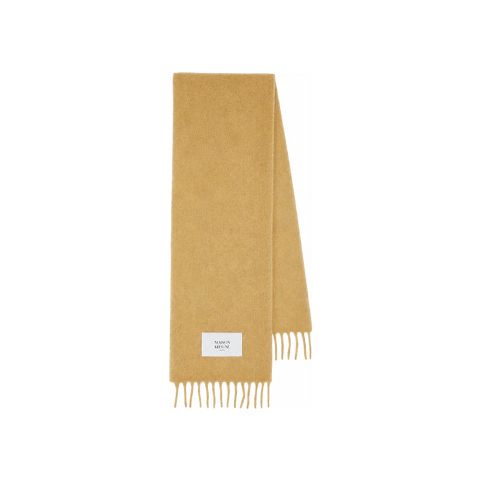 Maison Kitsune Bold Fox Logo Wool Scarf LM06206 WA0022 P242