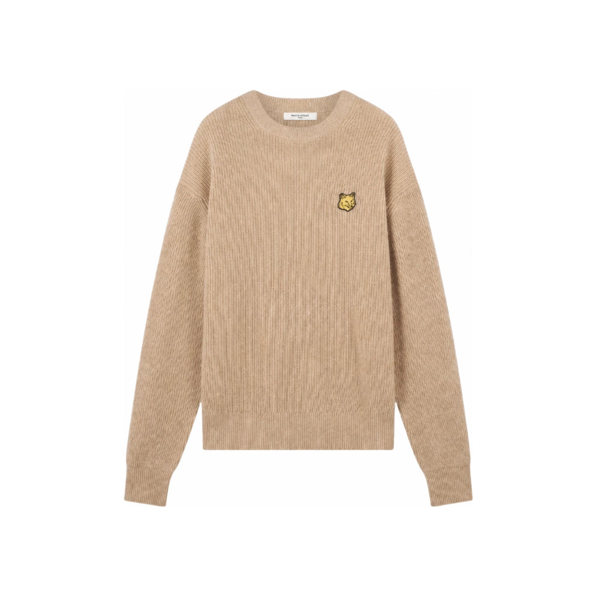 Maison Kitsune Bold Fox Rib Knit Sweater Men’s Navy LM00818 KT1093 H251